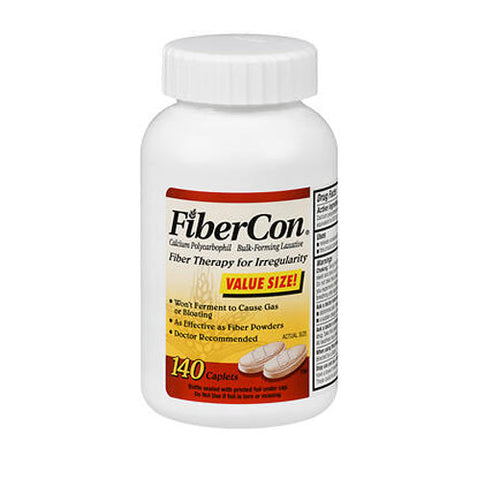 Bronkaid, Fibercon Bulk & Forming Laxative, 140 Caplets