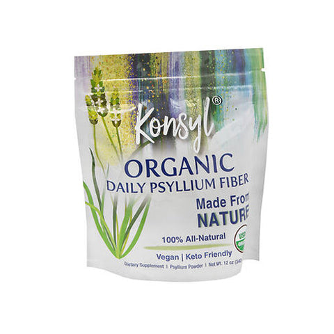 Konsyl, Organic Daily Psyllium Fiber Powder, 340 Grams Konsyl
