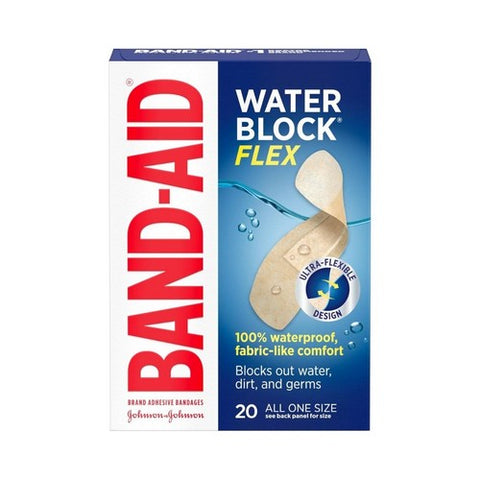 Band-Aid, Water Block Flex Adhesive Bandages 7/8 X 2 3/4 Inch, 20 Count Band-Aid