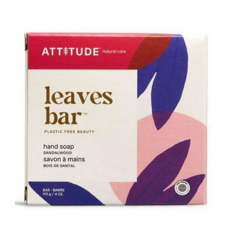 Leaves Bar Hand Soap Sandalwood 4 Oz by Attitude