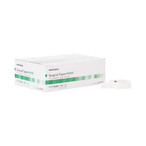 McKesson, Paper Medical Tape 1/2 Inch x 10 Yard White, 1 Roll McKesson