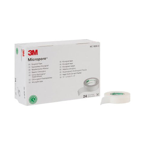 3M, 3M Micropore Paper Medical Tape 1/2 Inch x 10 Yard White, Box Of 24