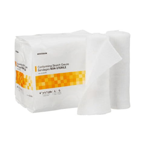 McKesson, NonSterile Conforming Bandage 6 Inch x 4-1/10 Yard, 1 Roll