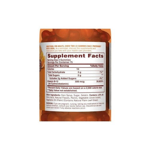 Sundown Naturals, B12 Value Size Gummies, 500 mcg, 150 Count Sundown Naturals
