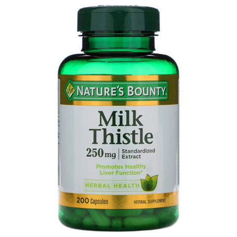 Nature's Bounty, Milk Thistle Capsules, 250 mg, 200 Count Nature's Bounty