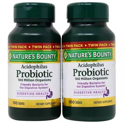Nature's Bounty, Acidophilus Twin Pack, 100 + 100ct Nature's Bounty