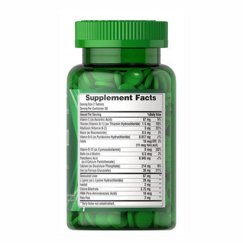 Puritan's Pride, Iron All Iron, 100 Tablets Puritan's Pride