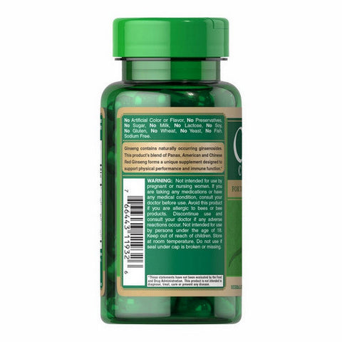 Puritan's Pride, Ginseng Complex, 120 Rapid Release Softgels Puritan's Pride