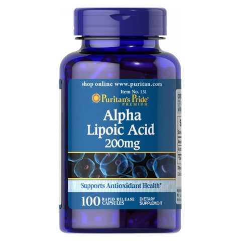 Puritan's Pride, Alpha Lipoic Acid, 200 mg, 180 Tablets Puritan's Pride