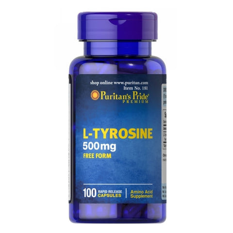 Puritan's Pride, L-Tyrosine, 500 mg, 100 Caps Puritan's Pride