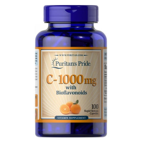 Puritan's Pride, Vitamin C-1000 mg with Bioflavonoids, 100 Capsules Puritan's Pride