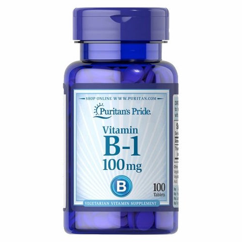 Puritan's Pride, Vitamin B-1 100 mg, 100 Tablets Puritan's Pride