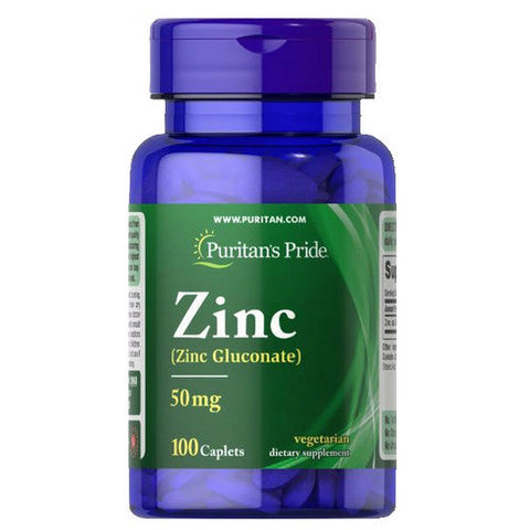 Puritan's Pride, Zinc, 50 mg, 100 Caplets Puritan's Pride