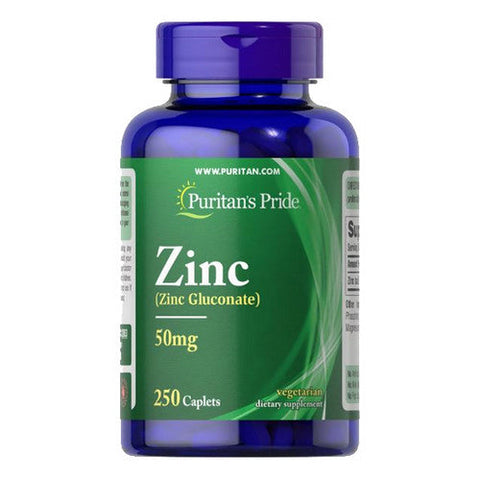 Puritan's Pride, Zinc, 50 mg, 250 Caplets Puritan's Pride