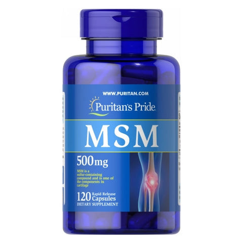 Puritan's Pride, MSM, 500 mg, 120 Capsules Puritan's Pride