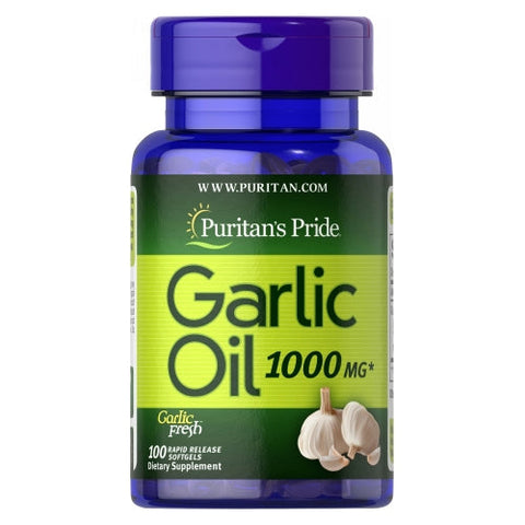 Puritan's Pride, Garlic Oil, 1000 mg, 100 Rapid Release Softgels Puritan's Pride