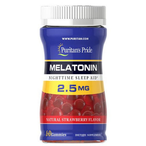 Melatonin Strawberry 60 Gummies by Puritan's Pride