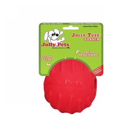 Jolly Pets, Jolly Tuff Tosser Treat Dispenser Dog Toy 3" (Small/Medium Dog), 1 Count Jolly Pets