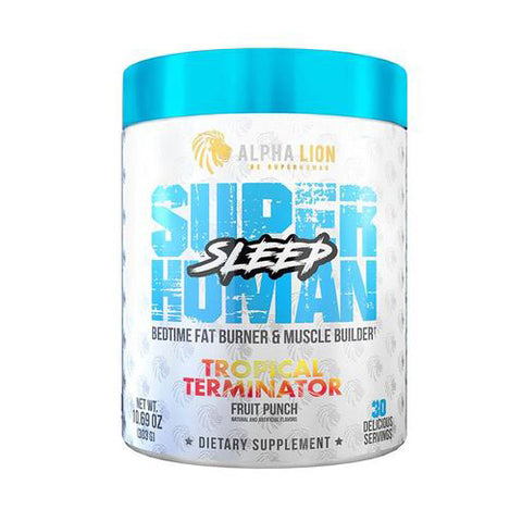 Superhuman Sleep Tropical Terminator Fruit Punch 30 Servings by Alpha Lion