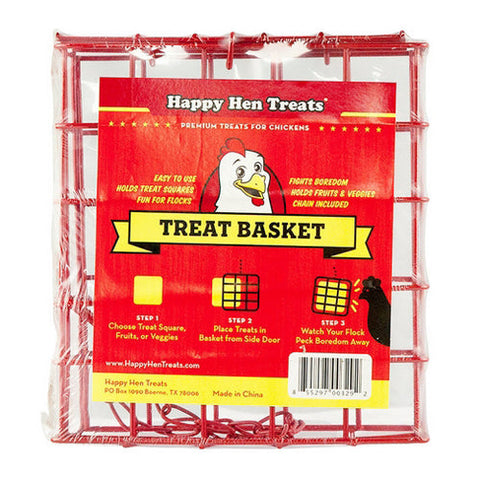 Happy Hen Treats, Poultry Treat Square Basket, 1 Each Happy Hen Treats