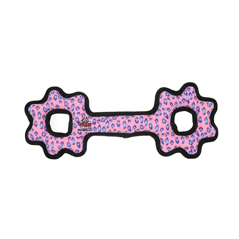 Tuffy, Tuffy Ultimate Tug-O-Gear Pink Leopard, 1 Each Tuffy
