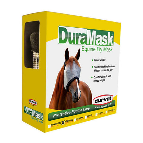 Durvet, Duramask Equine Fly Mask Without Ears Without Ears Yearling, 1 Each Durvet