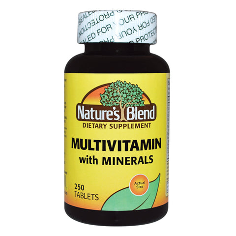 Nature's Blend, Multi-Vitamin With Minerals, 250 Tabs Nature's Blend