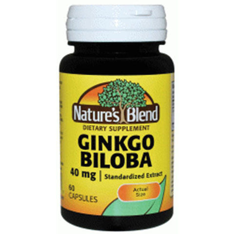 Nature's Blend, Ginkgo Biloba Extract, 40 mg, 60 Caps Nature's Blend