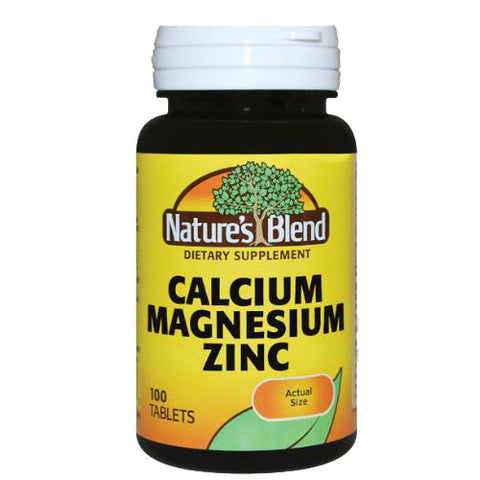 Nature's Blend, Calcium, Magnesium, Zinc, 100 Tabs Nature's Blend