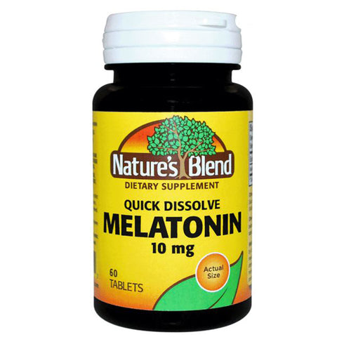 Melatonin Quick Dissolve Cherry Flavor 60 Tabs by Nature's Blend