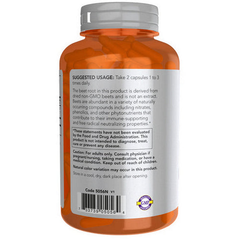 Now Foods, Beet Root, 550 Mg, 180 Veg Caps Now Foods