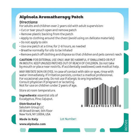 Alpinola, Aromatherapy Patches Essential Oils, 10 Count Alpinola