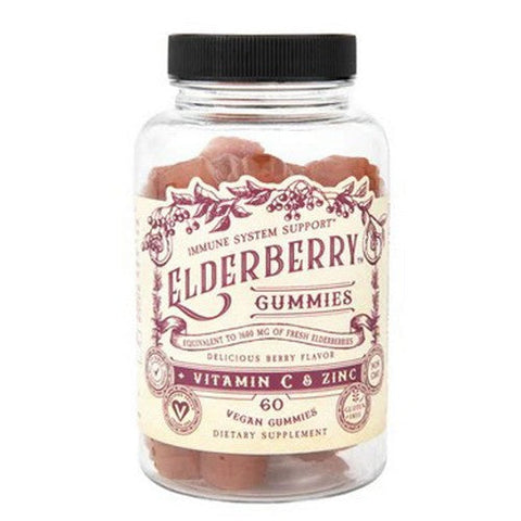 Roots And Leaves, Elderberry Vitamin C Zinc Gummies, 60 Count Roots And Leaves