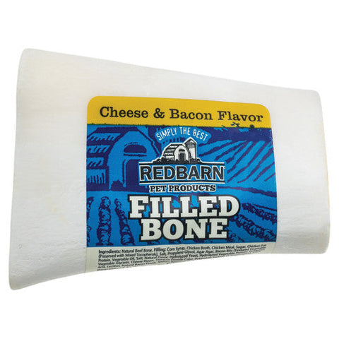 Redbarn Pet Products, Redbarn Pet Products Filled Bone Dog Treat, Cheese & Bacon, 1 Each/3.5 Oz, Small Redbarn Pet Products
