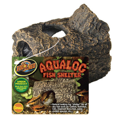 Zoo Med, Zoo Med Aqualog Fish Shelter, Brown, 1 Each/Small Zoo Med