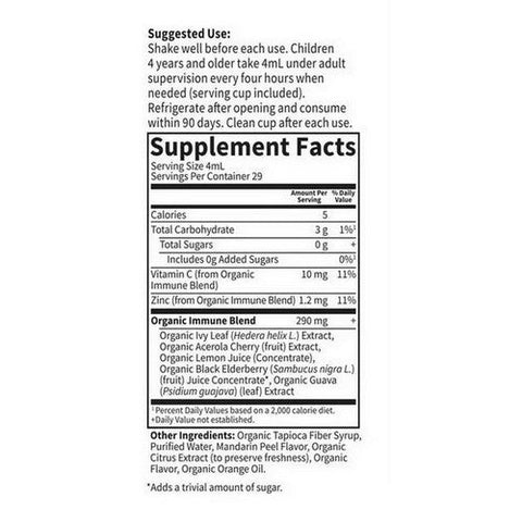 Garden of Life, Organics Kids Cough and Mucus Syrup, 3.9 Oz Garden of Life