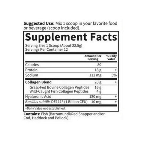 Garden of Life, Collagen Hyaluronic Acid Unflavored, 9.52 Oz Garden of Life