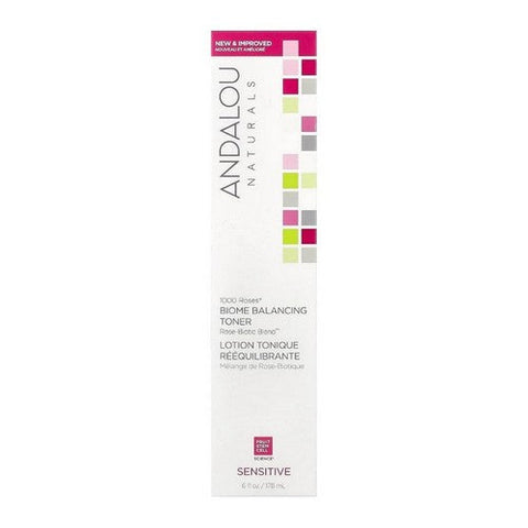 Andalou Naturals, 1000 Roses Biome Balancing Toner Sensitive, 6 Oz Andalou Naturals