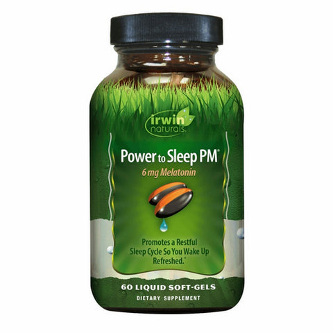 Power to Sleep PM Melatonin 60 Softgels by Irwin Naturals