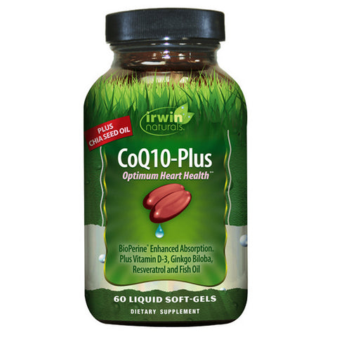 Irwin Naturals, CoQ10-Plus Optimum Heart Health, 60 Softgels Irwin Naturals