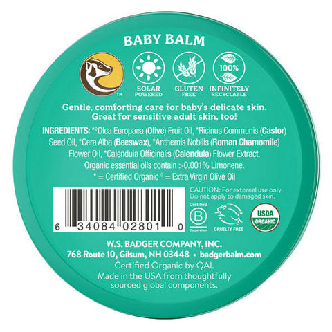 Badger Balm, Baby Balm Chamomile And Calendula, 56 Grams Badger Balm
