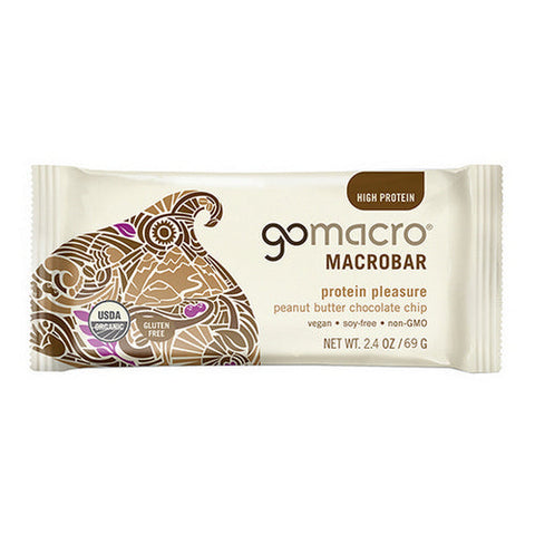 Gomacro, Organic Macrobar Peanut Butter Chocolate Chip, 12 Count
