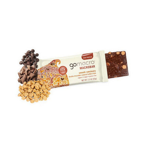 Gomacro, MacroBar Double Chocolate Peanut Butter Chip, 4 Count