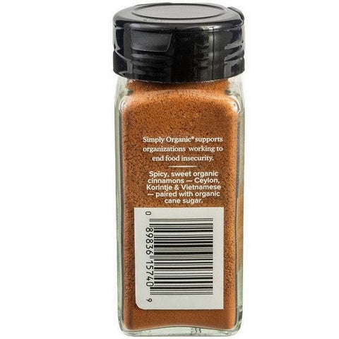 Simply Organic, Organic Spice Right Cinnamon Sugar Trio, 3.1 Oz Simply Organic