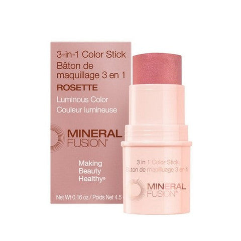 Mineral Fusion, 3-In-1 Color Stick Rosette, 0.16 Oz Mineral Fusion