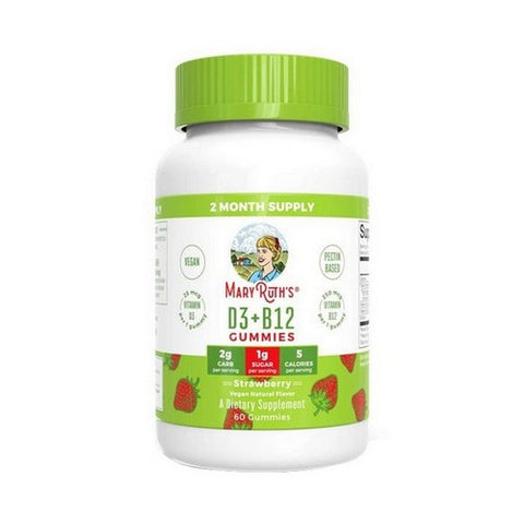 MaryRuth's, D3 plus B12 Gummies, 60 Count MaryRuth's