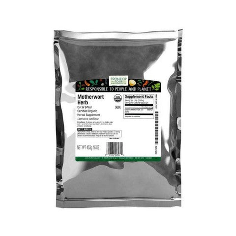 Frontier Coop, Organic Motherwort Herb Cut & Sifted, 16 Oz Frontier Coop