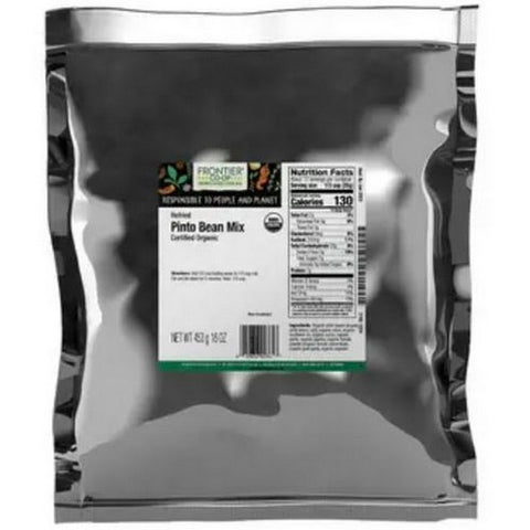 Frontier Coop, Organic Refried Pinto Beans, 1 Lb