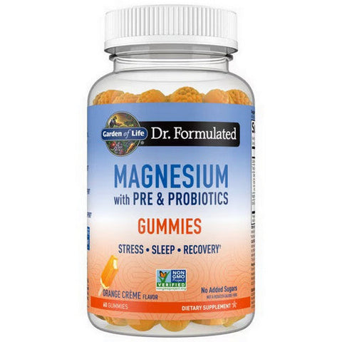 Garden of Life, Dr. Formulated Magnesium with Pre and Probiotics Orange Creme, 60 Gummies Garden of Life