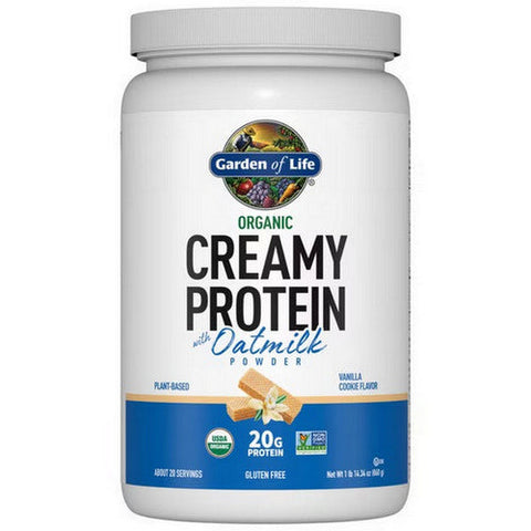 Garden of Life, Organic Creamy Protein with Oatmilk Vanilla Cookie, 860 Grams Garden of Life